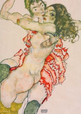 Two Women Embracing