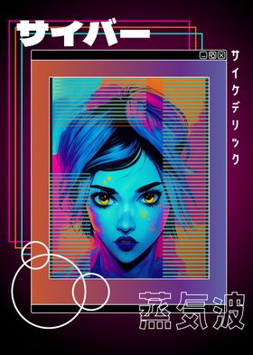 Psychedelic Pop Art Girl