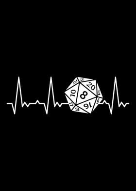 Heartbeat 20 Sided Dice