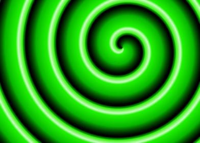 abstract green spiral