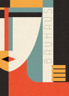 Poster Bauhaus Face 