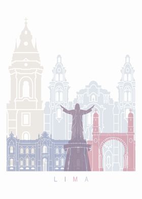 Lima skyline poster