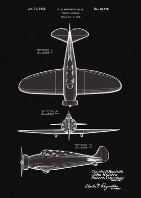 1933 Airplane Patent