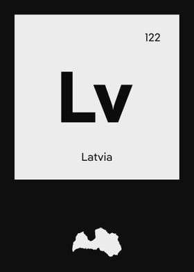 Latvia Country Map