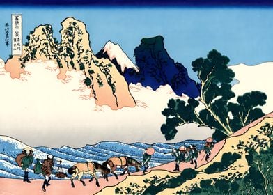 Ukiyo e Fuji Minobu River