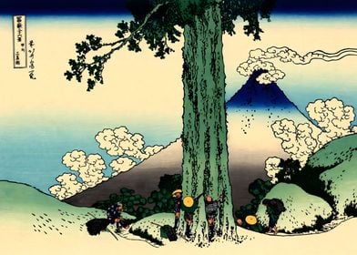 Ukiyo e Hokusai Fuji View