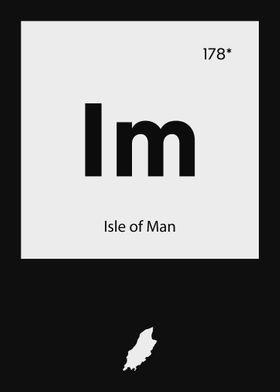 Isle of Man Country Map