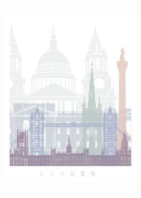 London v2 skyline poster