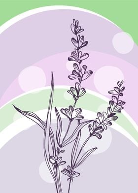 Lavender Abstract