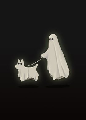 Ghost walking his ghost do