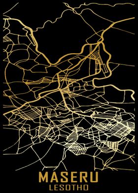 Maseru Lesotho City Map
