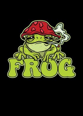 Mushroom Hunting Frog