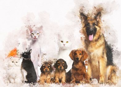 dogs and cats family