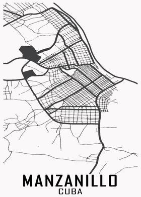 Manzanillo Cuba City Map