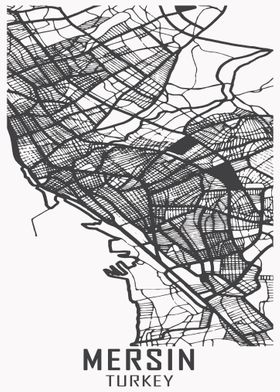 Mersin Turkey City Map