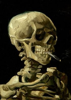 Skeleton with a Cigarette