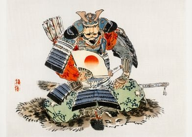 Samurai by Kono Bairei 