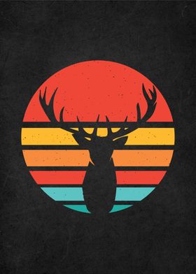 retro vintage elk