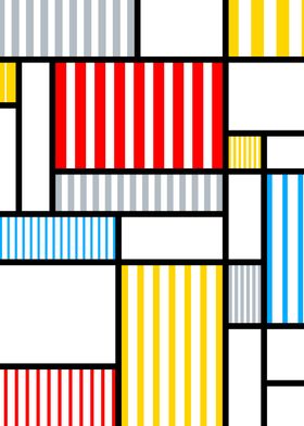 Striped Mondrian