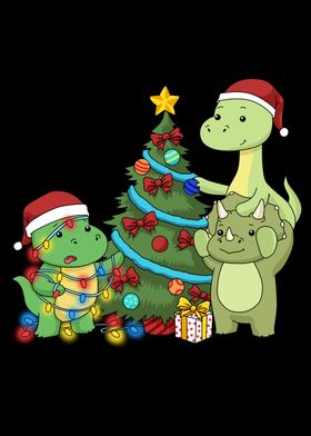 Christmas Tree Dinosaur