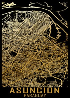 Asuncion Paraguay City Map