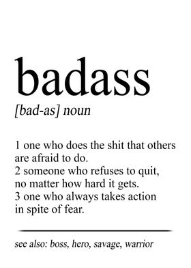Funny Badass Definition