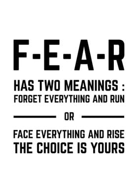 Fear Meanings