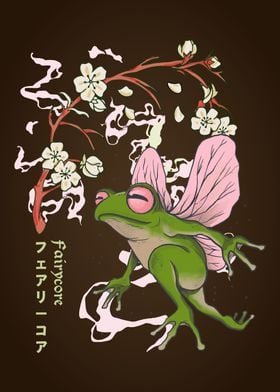 Japanese Cottagecore Frog