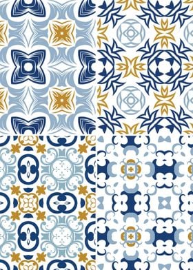 Mediterranean Blue Tile 04