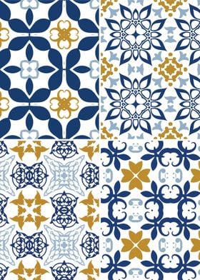 Mediterranean Blue Tile 03