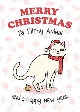 Merry Christmas Cat Poop