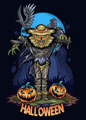 Halloween Pumpkins Poster 