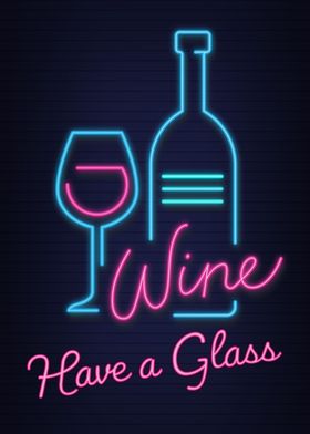 Neon Wine Sign