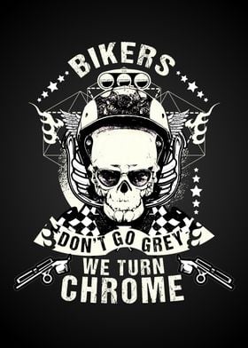 Funny Biker Quote Skull