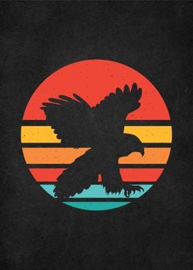 vintage retro animal eagle