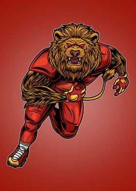 Lion mascot 