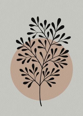 Minimalistic plant drawing