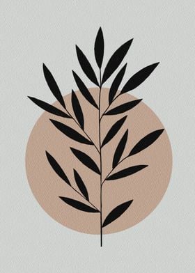 Minimalistic plant drawing