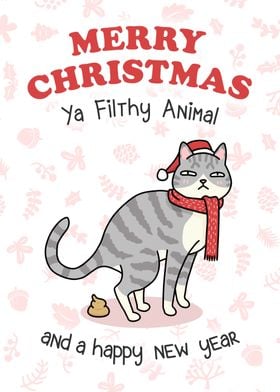 Merry Christmas Cat Poop