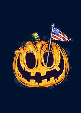 Halloween Pumpkins Poster 