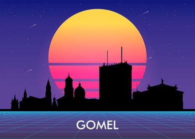 gomel  vaporwave cityscape