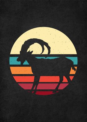 vintage retro goat