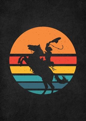 vintage retro rodeo