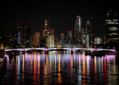 night cityscape of London