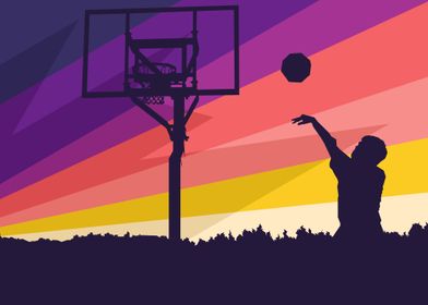 WPAP Throwing Basketball