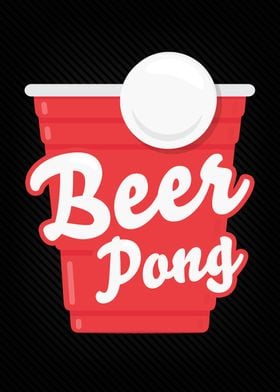 Beer Pong Game Drink Sign