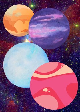Galaxy and Planet 4