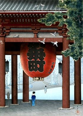 Ukiyo e Latern in Asakusa