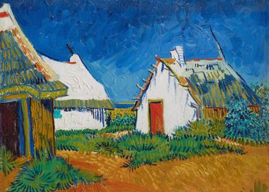 White Cottages by Van Gogh