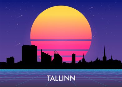 tallinn vaporwave city 